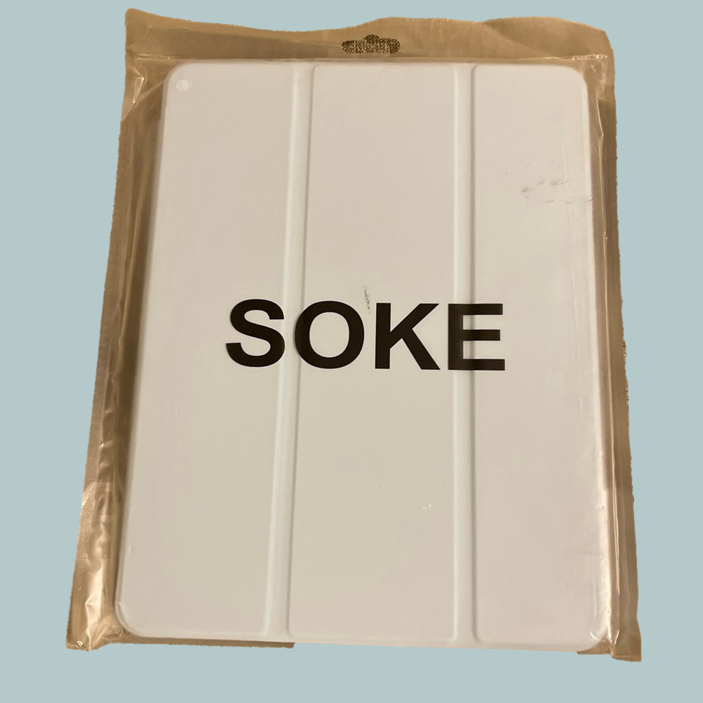 Soke Case for iPad Air 5th/4th Gen 10.9” TriFold Stand Smart Case 2020 Lake Blue